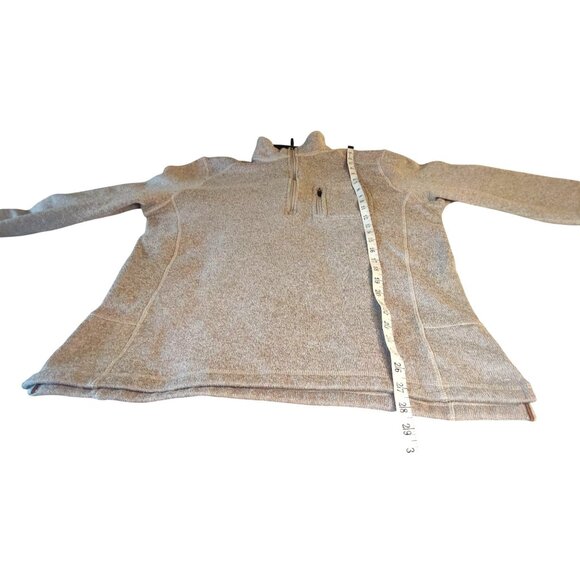 Woolrich Angler Men's Medium Beige 1/4 Zip Polyester Casual Pullover Sweater Top - Picture 9 of 10